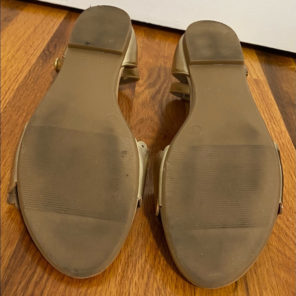Old Navy Rose Gold Ankle Strap Sandals - Picture 4 of 4